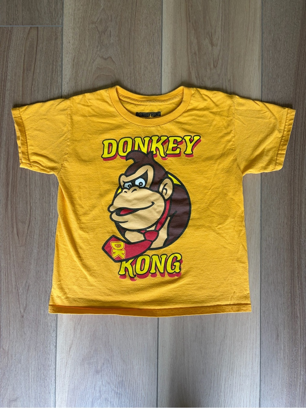 Nintendo Yellow Donkey Kong Graphic Baby Tee